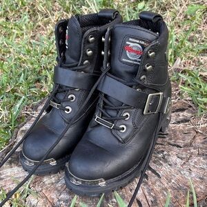 Milwaukee Leather Women's Black motorcycle Boots